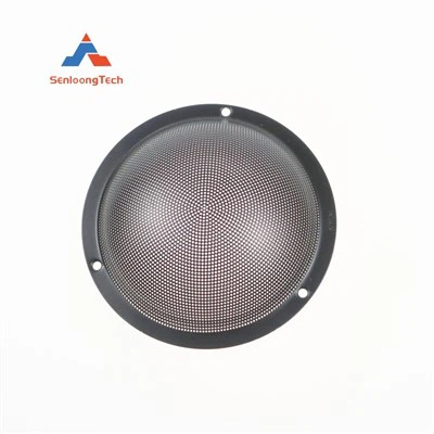 Grill en haut-parleur en métal noir